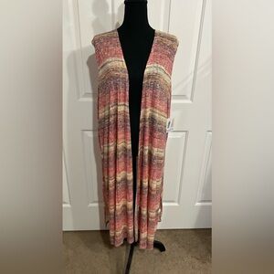 LuLaRoe XL Multicolor Knit Duster